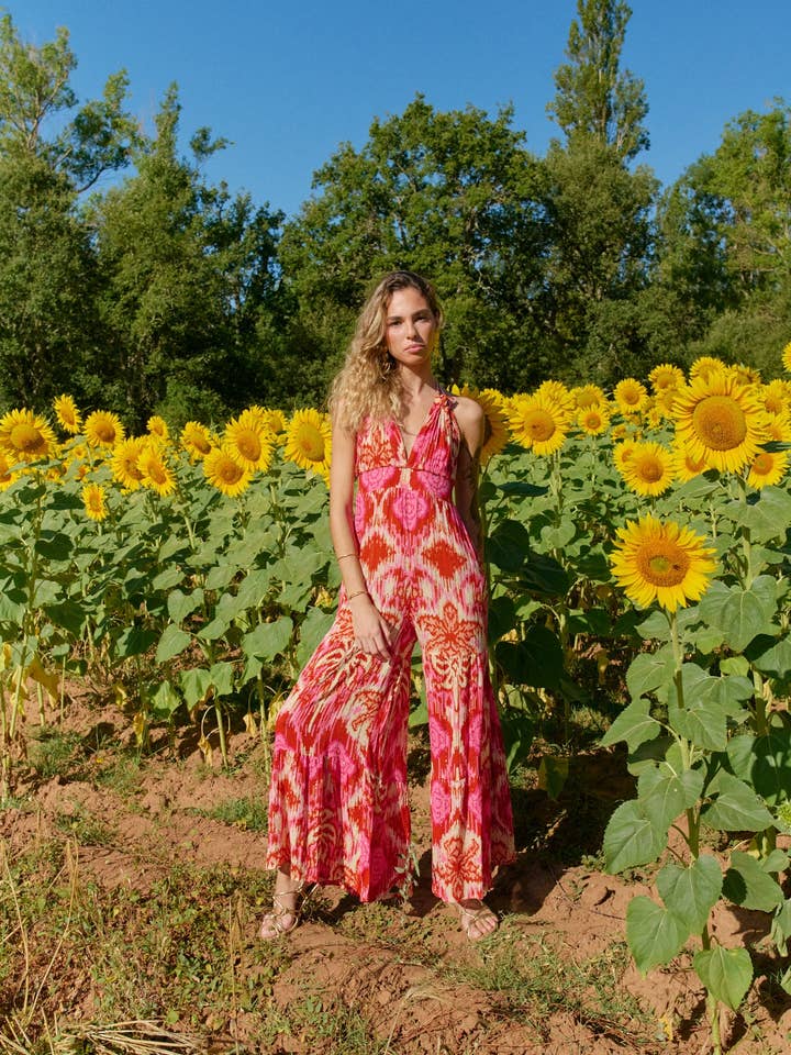 COME ON LET'S GO PINK JUMPSUIT for wholesale by Piti Cuiti