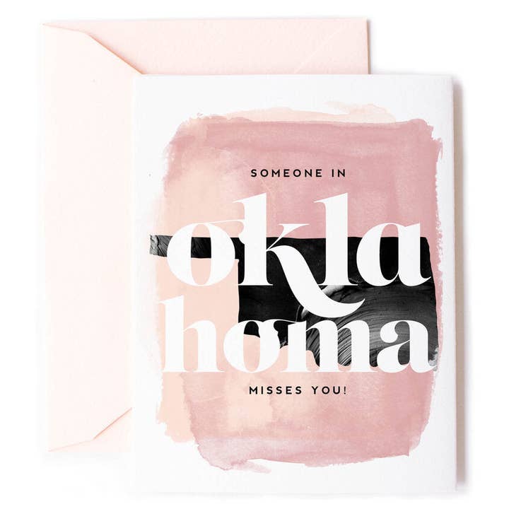 KMB295 Oklahoma te manque pour la vente par Shade Tree Greetings