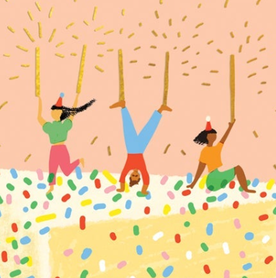 Carolyn Suzuki - Wholesale Birthday Card - CONFETTI CAKE - Birthday Card2