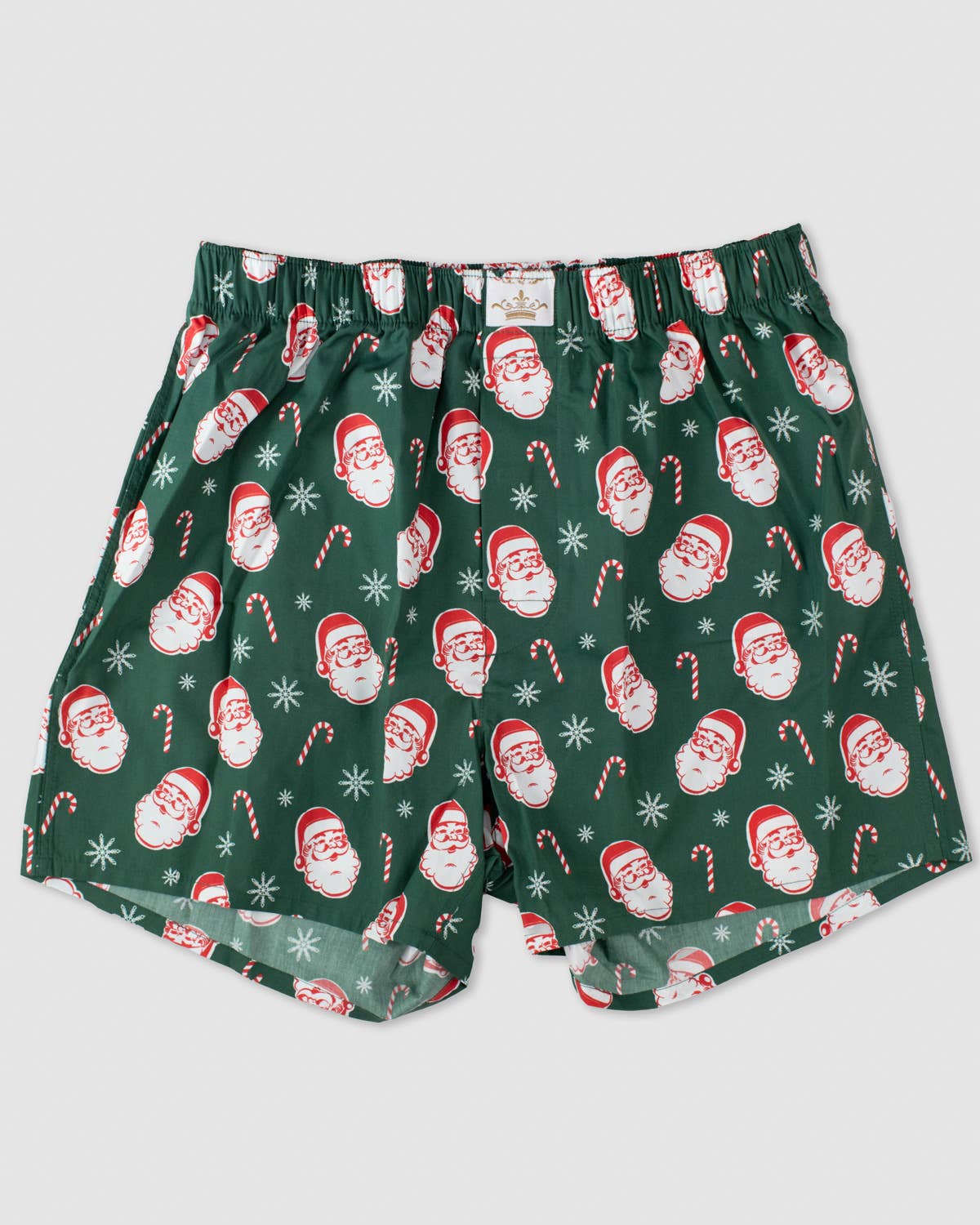 The Royal Standard – Roupa interior - Homem por atacado – Boxers de Natal com Bengala de Açúcar para Homem   Verde Escuro/Vermelho   -Sortido.0