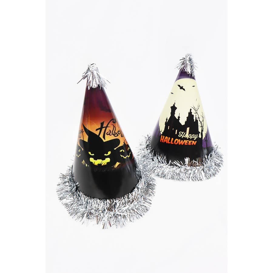 MIX COLOR Halloween Party Cone Hats Set for wholesale on Faire1