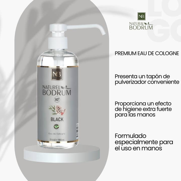 NB NATURAL BODRUM – Colónia em spray por atacado – Colónia Negra Extra Forte 17 Oz Nb Colónia Turca13