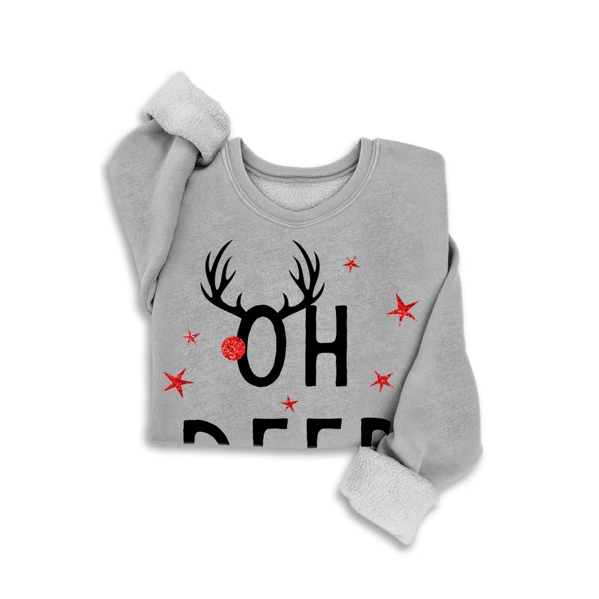 HRTandLUV - Venta al por mayor Sudadera - Mujer - SUDADERAS CON PURPURINA MINERAL OH DEER2