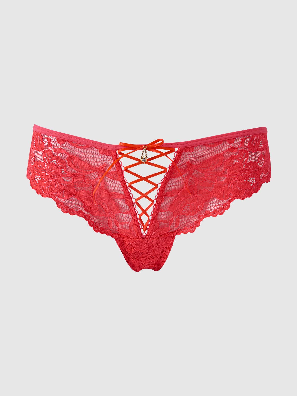 House of Desire - Wholesale Underwear - Women's - BELLA LACE UP FRONT LACE TANGA16