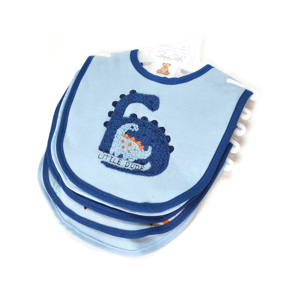 Lollipop Dreams - Wholesale Bib - Baby - 5 Pack Soft Cotton Poly Embroidered Baby Bibs