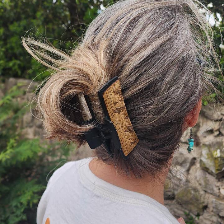 National Parks and Beyond - Wholesale Hair Clip - Women's - National Park Inspired Mountain 2" and 4" Claw Hair Clip4
