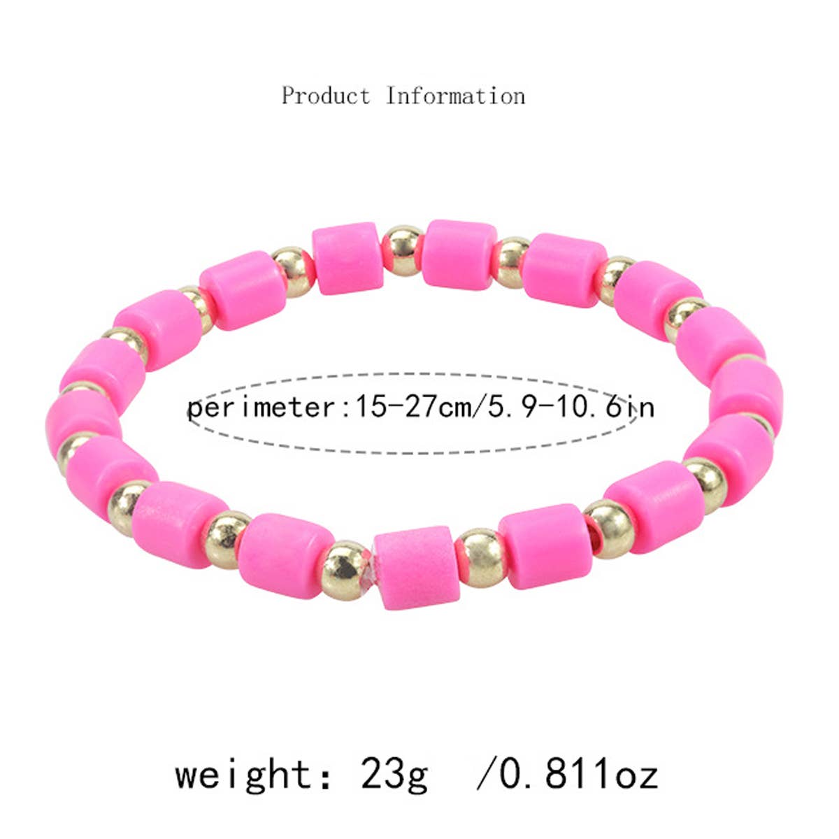 ACCITY - Wholesale Jewelry Set - 5PCS SMILING FACE LETTER BEAD BRACELET SET_CWMM053713