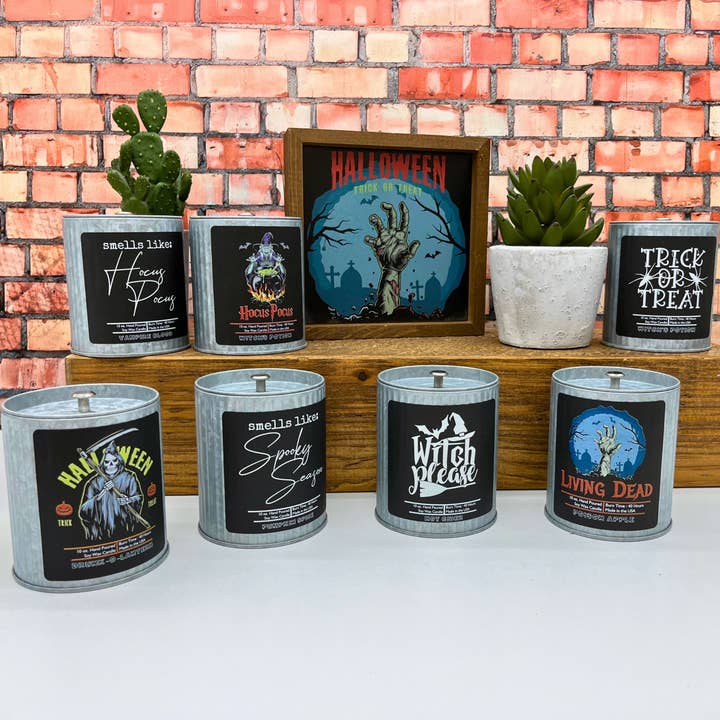Driftless Studios - Wholesale Jar/Filled Candle - Vampire Halloween Edition Candle - Farmhouse Candles2