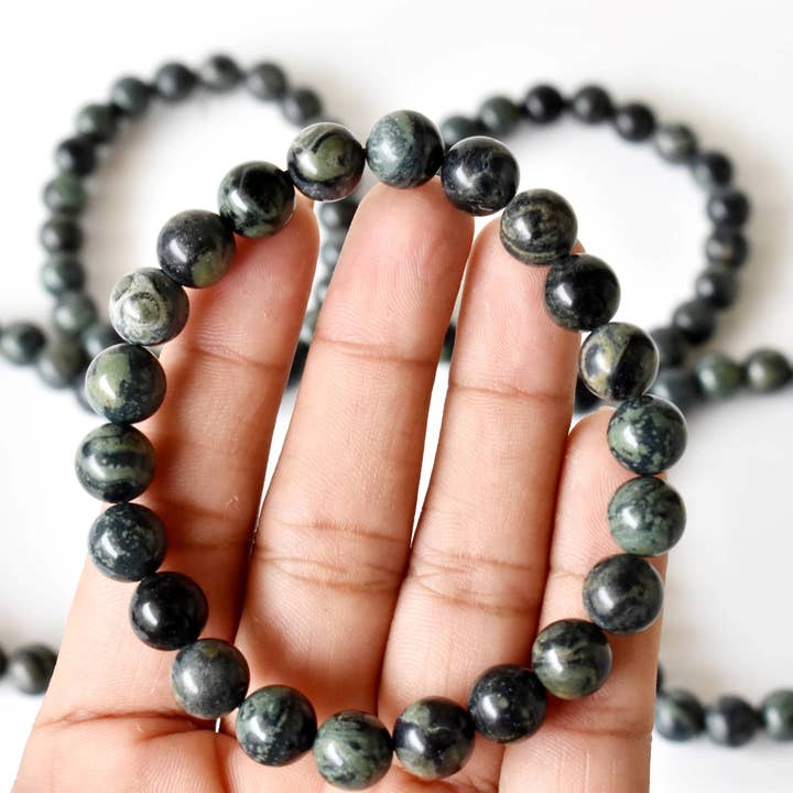 Soothing Crystals - Venta al por mayor Pulsera de cuentas - Pulsera de Cristal | Jaspe Kambaba | Pulsera de Piedra Curativa4