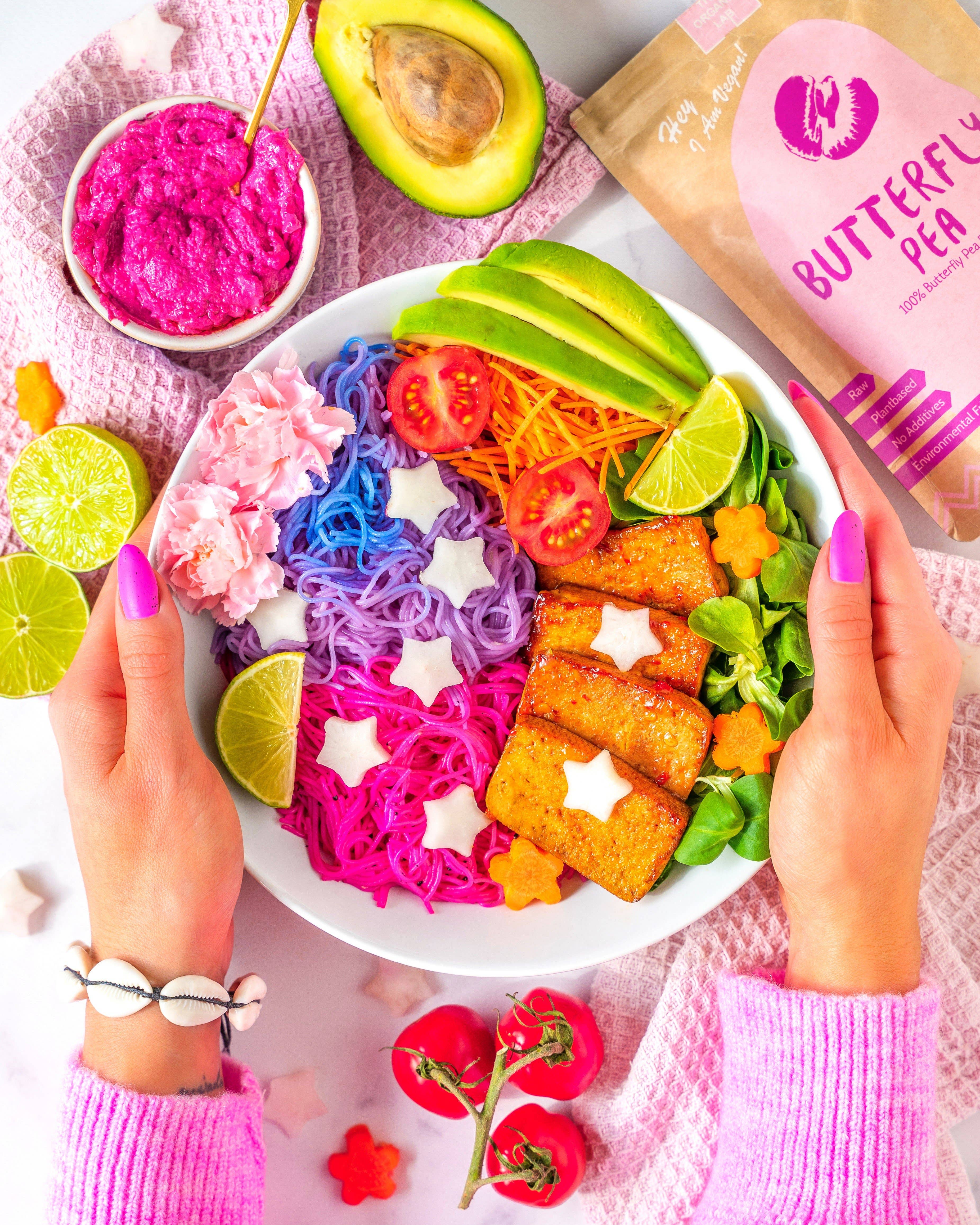 THE ORGANIC LAB - Wholesale Protein/Superfood Powder - Butterfly Pea - 70g  (1 CASE 10 PIECES )5