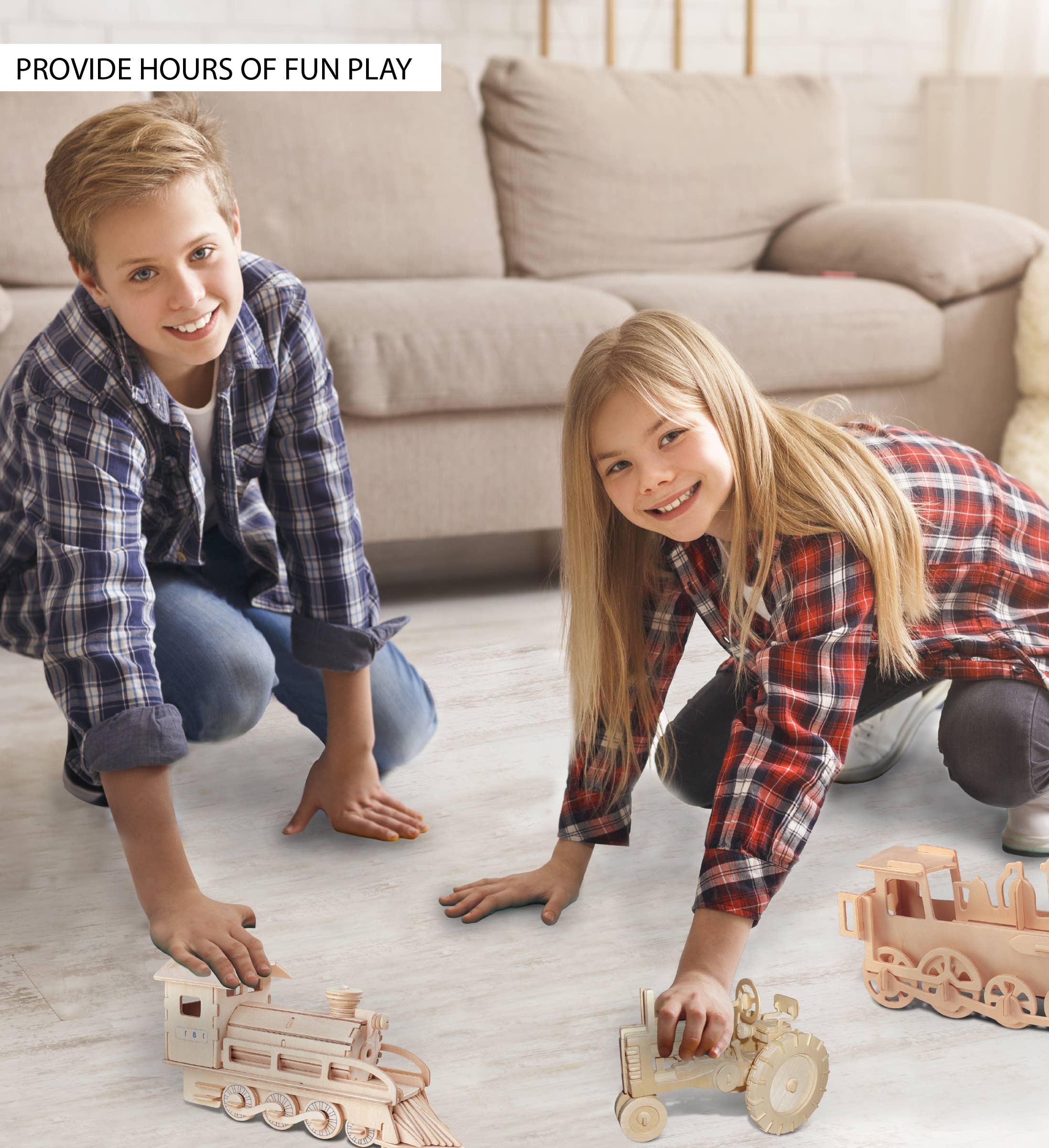 Cota Global - Wholesale Puzzle - Kids - 3D Puzzles - Steam Train3