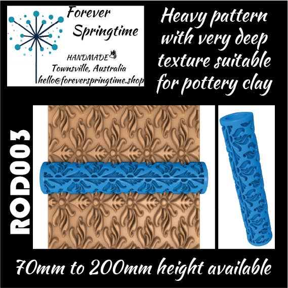 Tekstureret rulle ROD003: Kunst, Bagning, Håndværk for engroshandel hos Forever Springtime