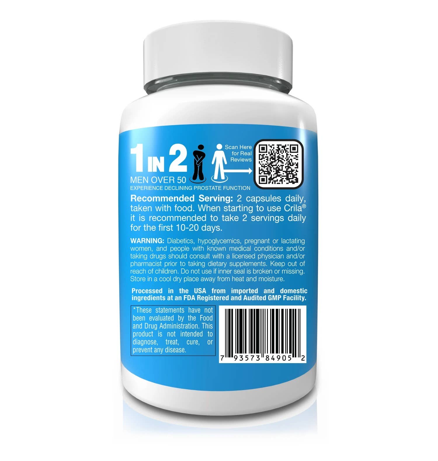 Crila Health - Wholesale Oral Supplement/Vitamin - Crila® 60ct - For Prostate Health1