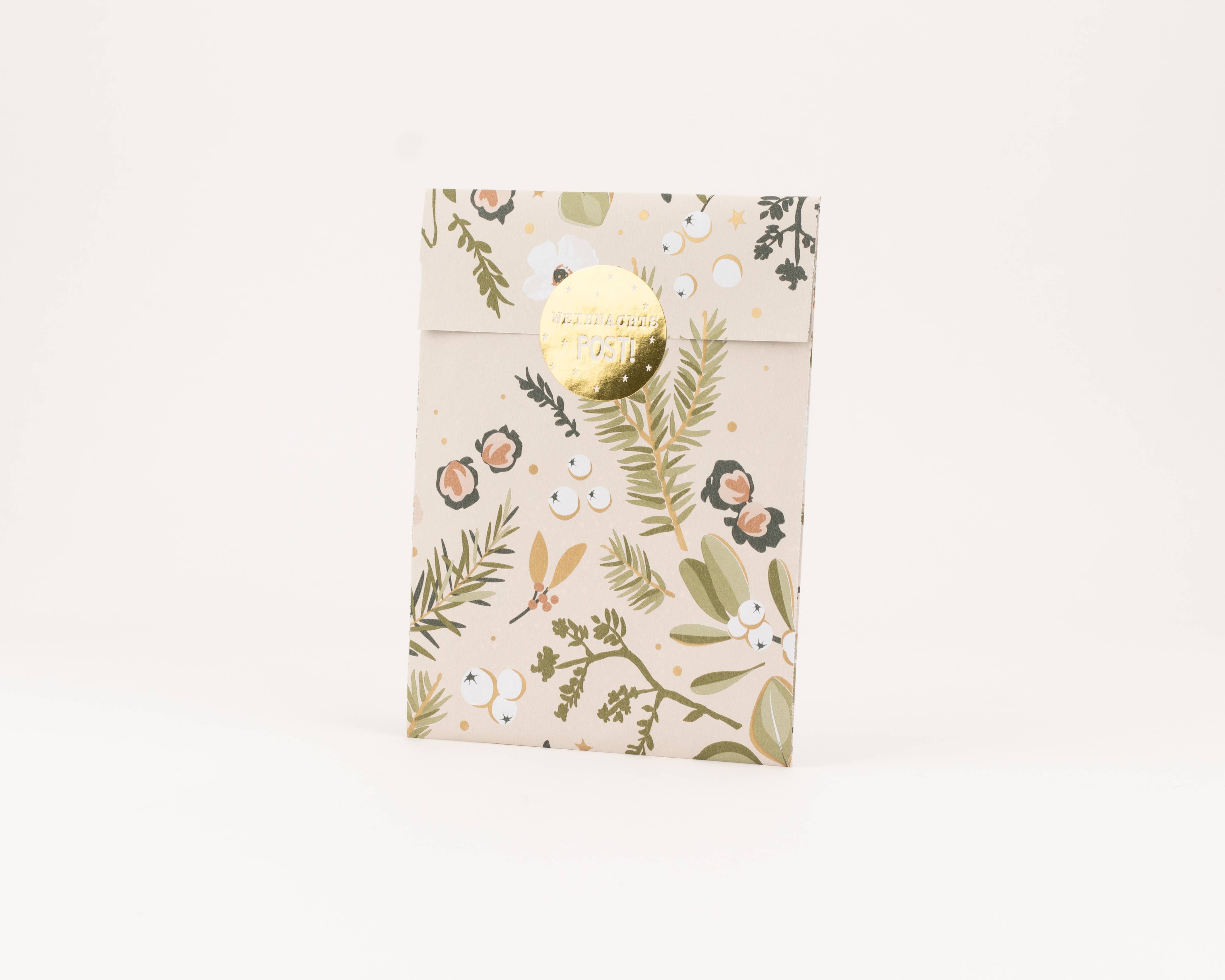 liebevoll verpackt – Saco de presente por atacado – Sacos de papel Wintergarten, Blush Beige (Natal)1