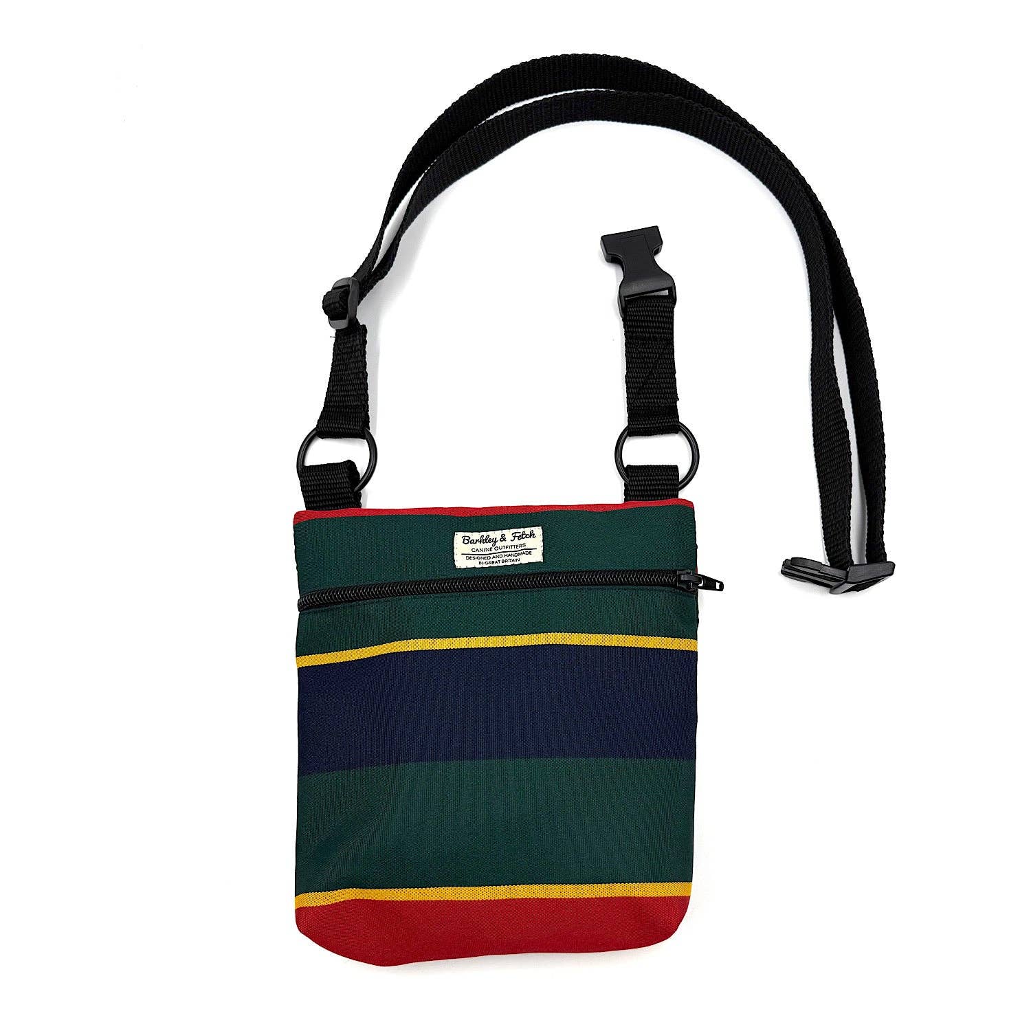 Barkley and Fetch – wholesale Pet treat bag – Dog – School Stripe Dog Walk and Treat Bag2