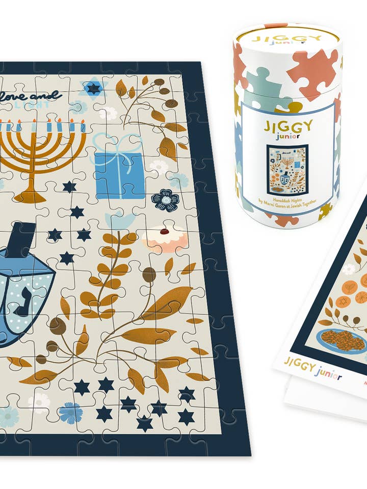 JIGGY Junior 100pc: Hanukkah Nights by Marni Goren for wholesale by JIGGY Puzzles