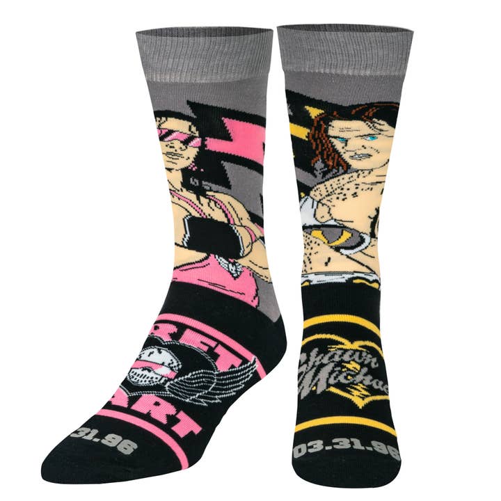 Odd Sox - Wholesale Socks - Unisex - Bret Hart Vs Shawn Michaels