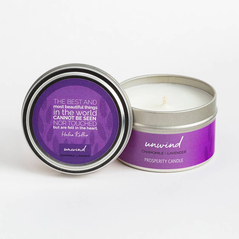 Prosperity Candle - Wholesale Travel Candles - Year of Inspiration 4oz Quote Candle Collection - Handmade5