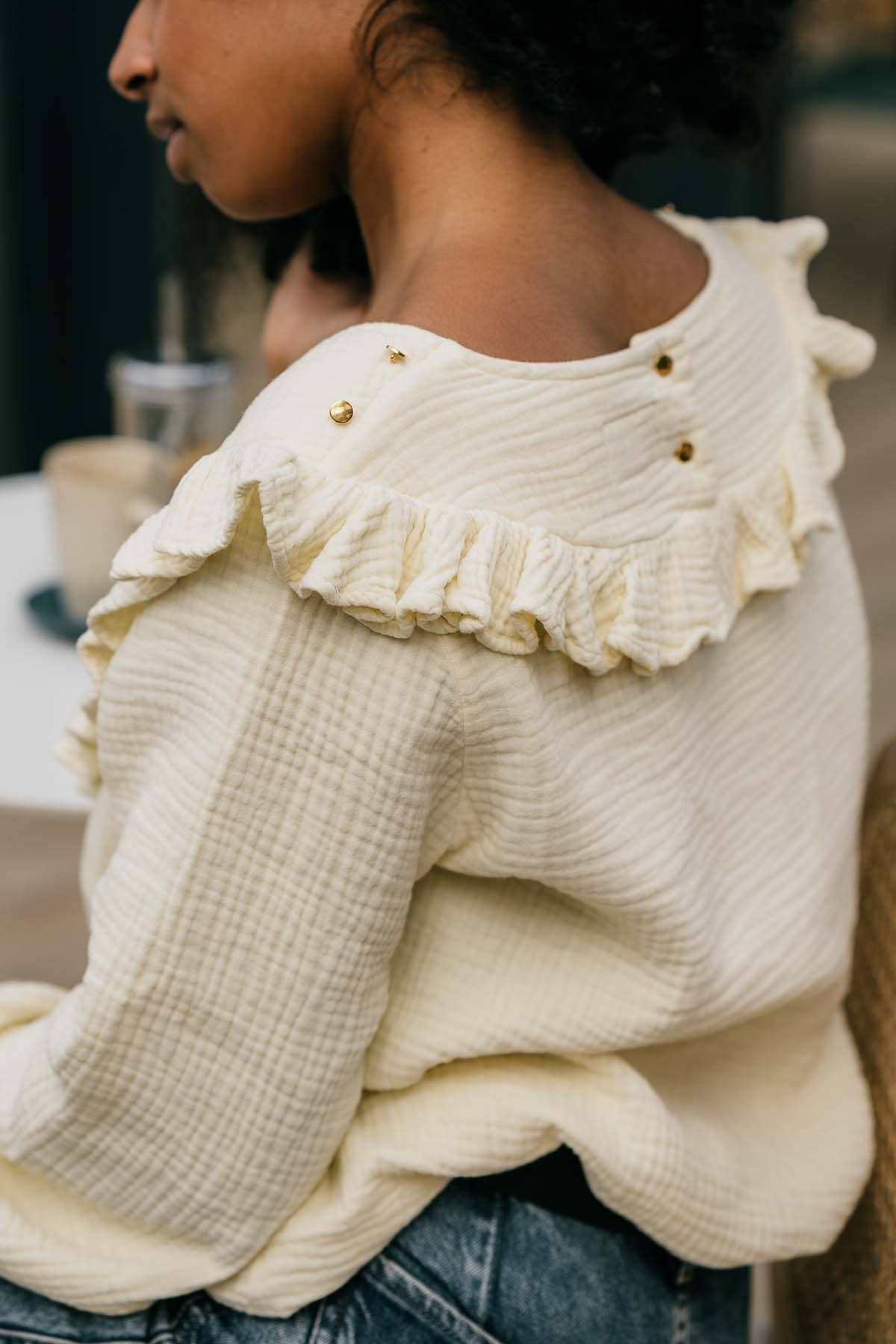 You&Milk – Engroshandel Top til amning - Graviditet og barsel – Bohémilk ammebluse Milk-Terracotta i 100 % økologisk bomuld2