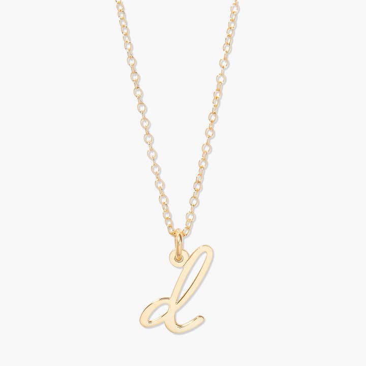 Nella Mini Initial Pendant for wholesale by Brook & York
