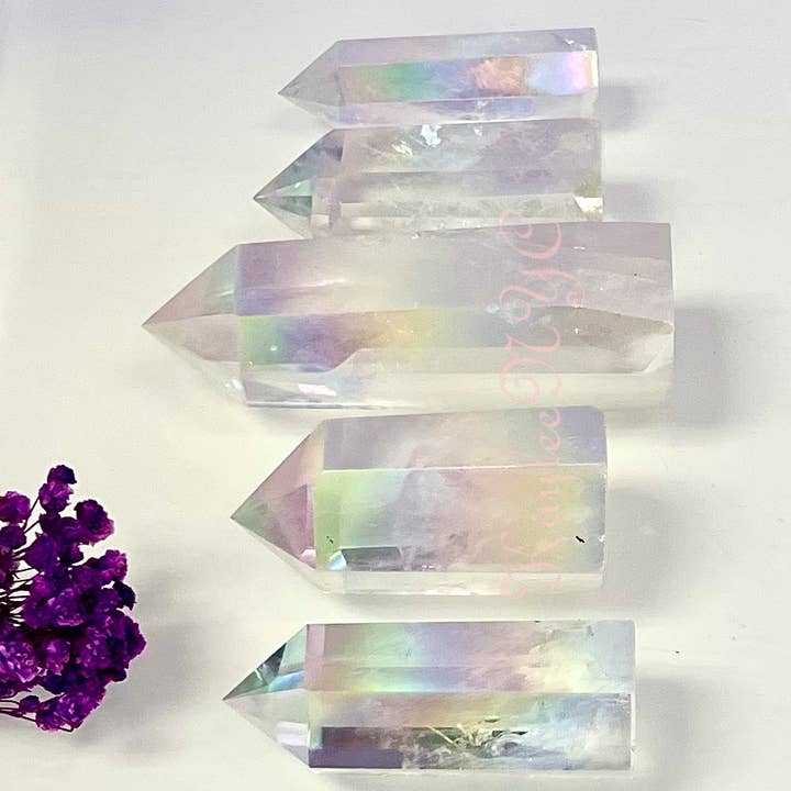 KayleeNYC - Wholesale Spiritual stone/crystal - Wholesale Lot 1 Lb Angel Aura Clear Quartz Obelisk Towers3