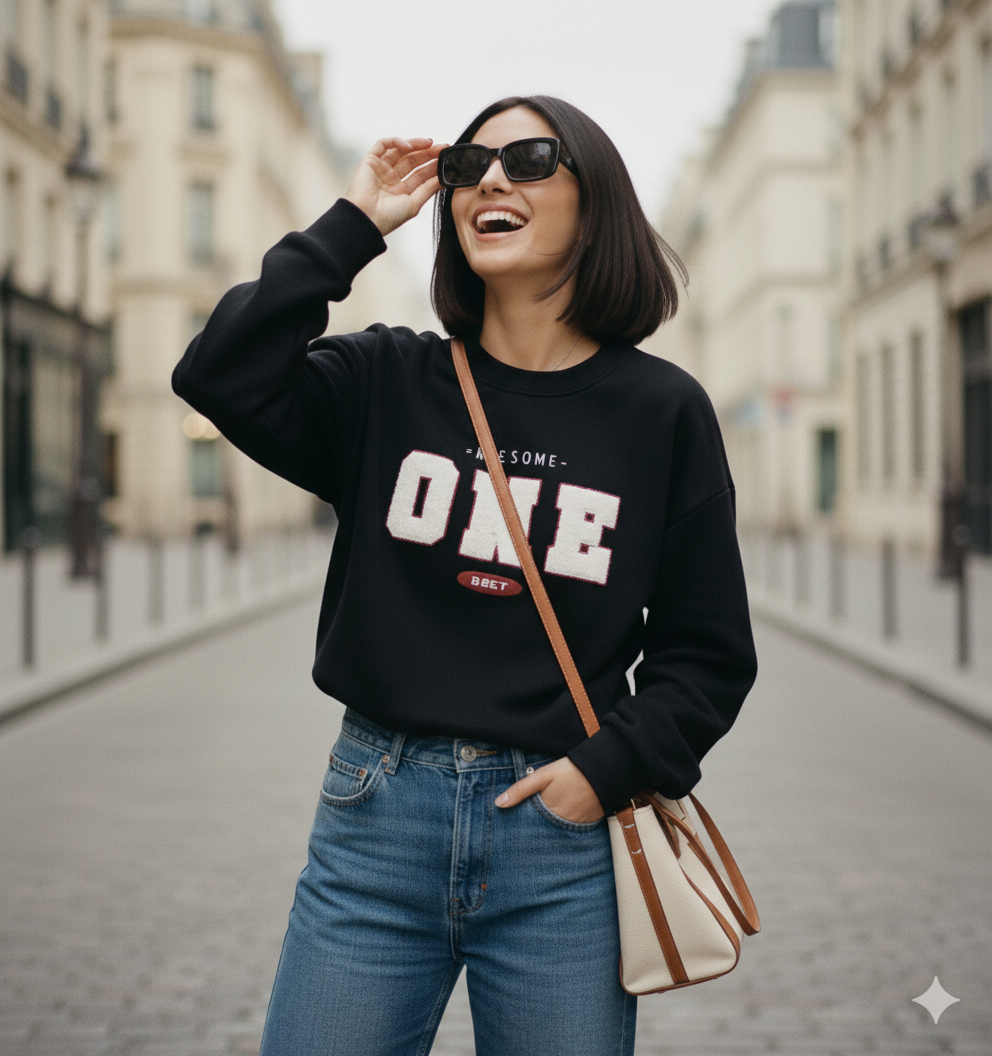 Joyna - Wholesale Graphic Sweatshirt - Women's - Long-sleeve sweatshirt P45384-650