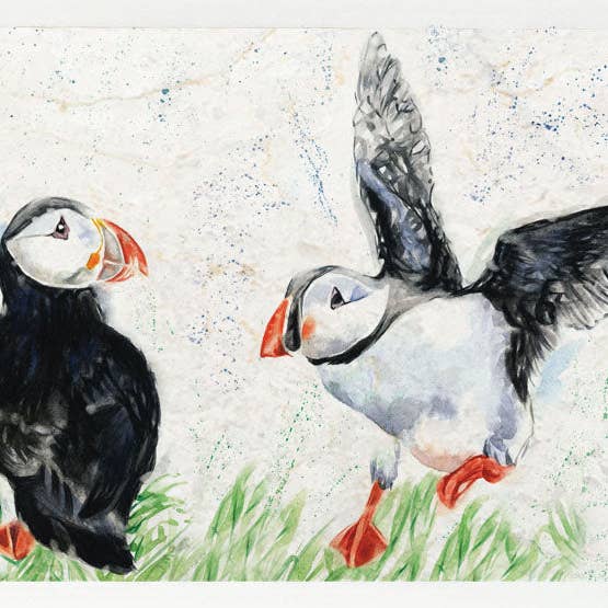 Small Sharing Board - Puffin Landin' for wholesale by Country Creation