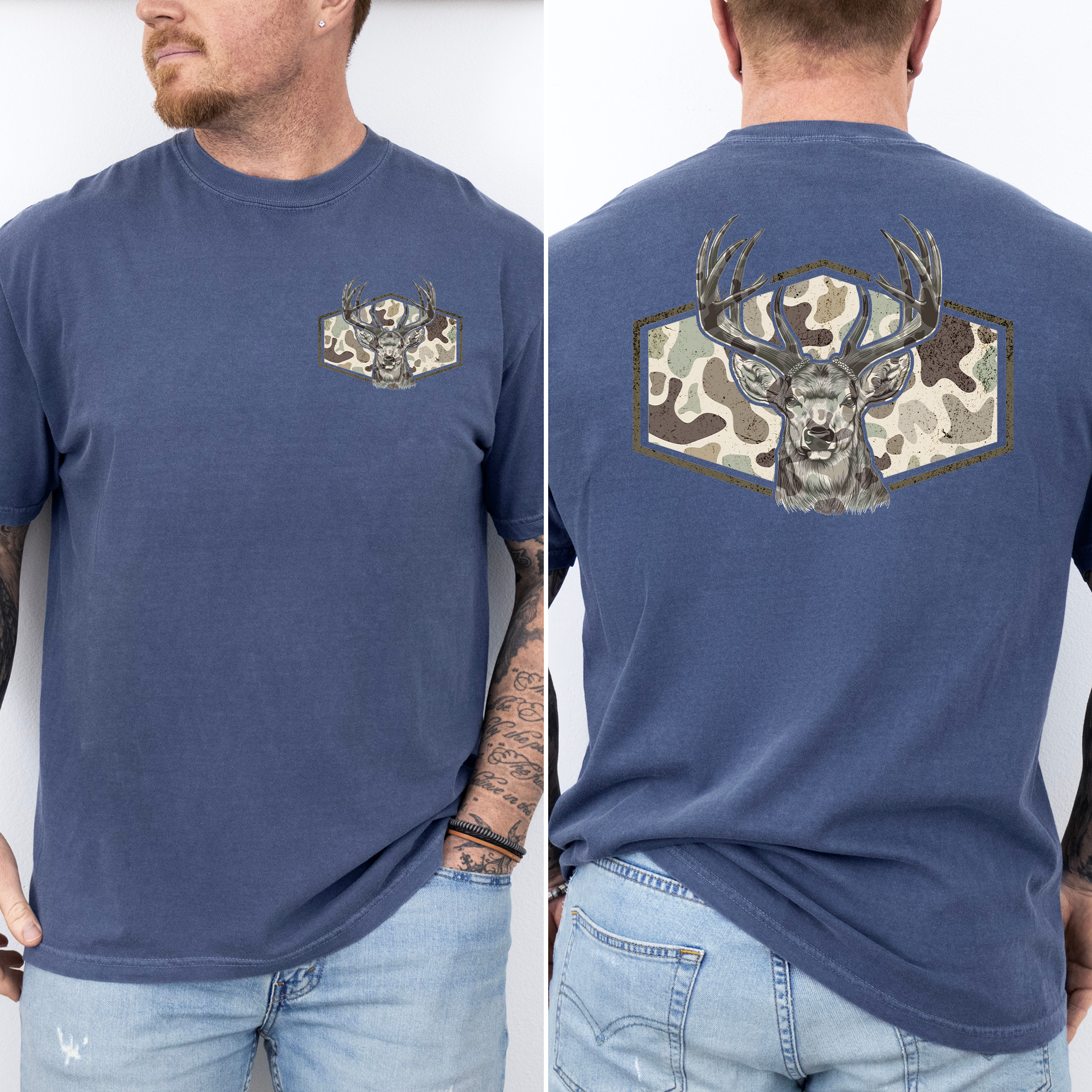 Refinery Number One LLC – Engroshandel Grafisk t-shirt - Unisex – Hjortejagt Far, Fars Dag, Mand, Fyr Gave T-Shirt1