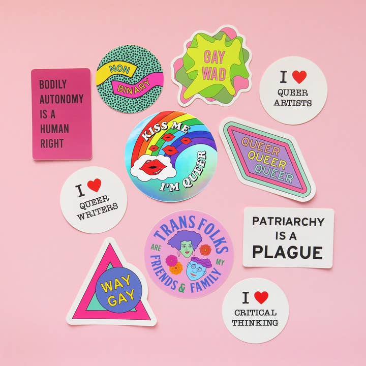 Word For Word Factory - Wholesale Sticker - WAY GAY Sticker l Cute Pride Gay Gift1