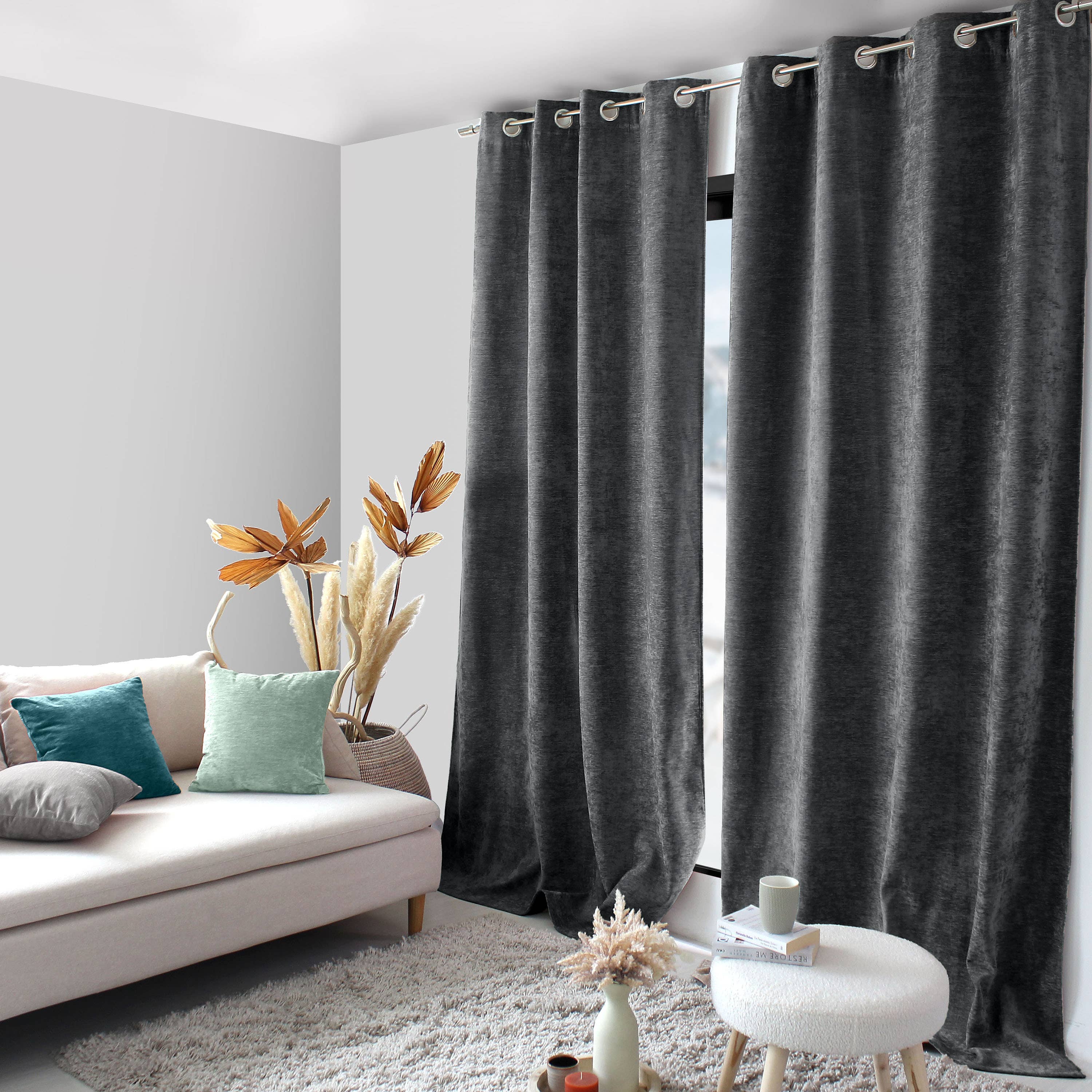 DECOSTARS - CmaDECO - Wholesale Curtain - Thermal Curtain with Eyelets, 140x260cm, Velvet0