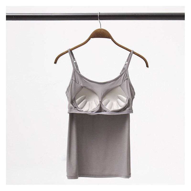 UZ Wholesale Store - Wholesale Camisole - Women's - Padded Wireless One-Piece Bra Camisole5