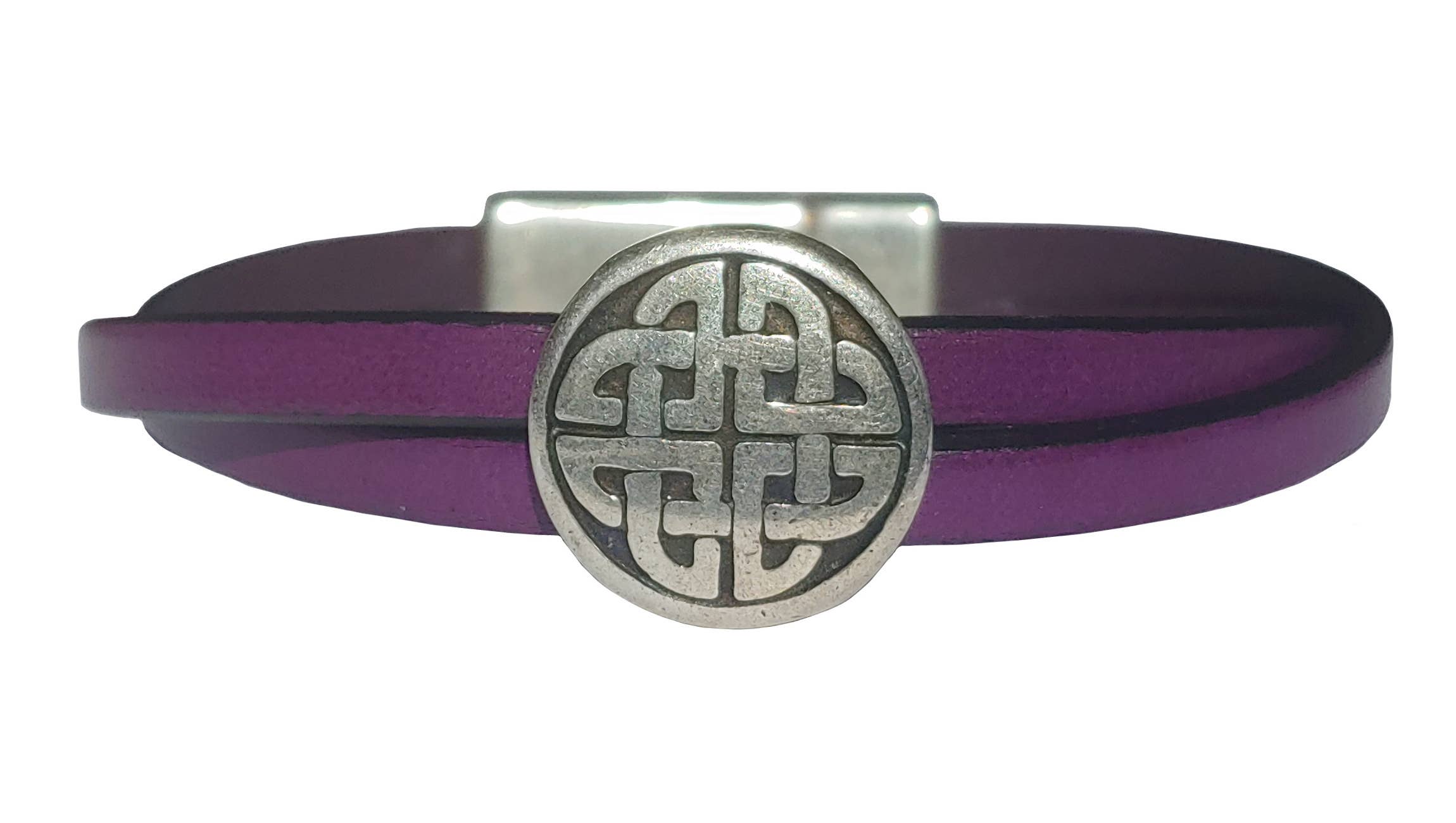 The Essence of Silver - Wholesale Bangle Bracelet - Women's Celtic Leather Bracelet4
