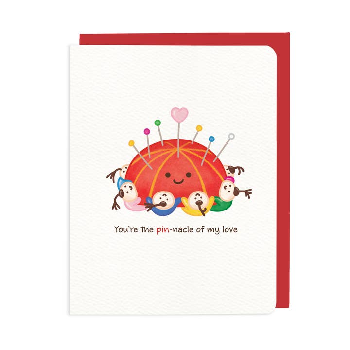 És o pin-nacle of My Love — Cartão Pin Cushion por atacado de Bowl Cut Paper Goods