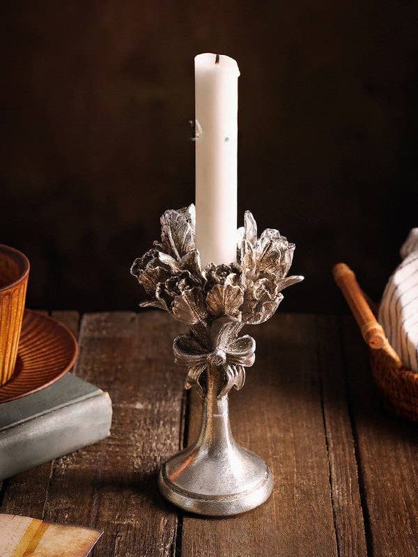 Floral Candle Holder for wholesale by Vagabond Vintage