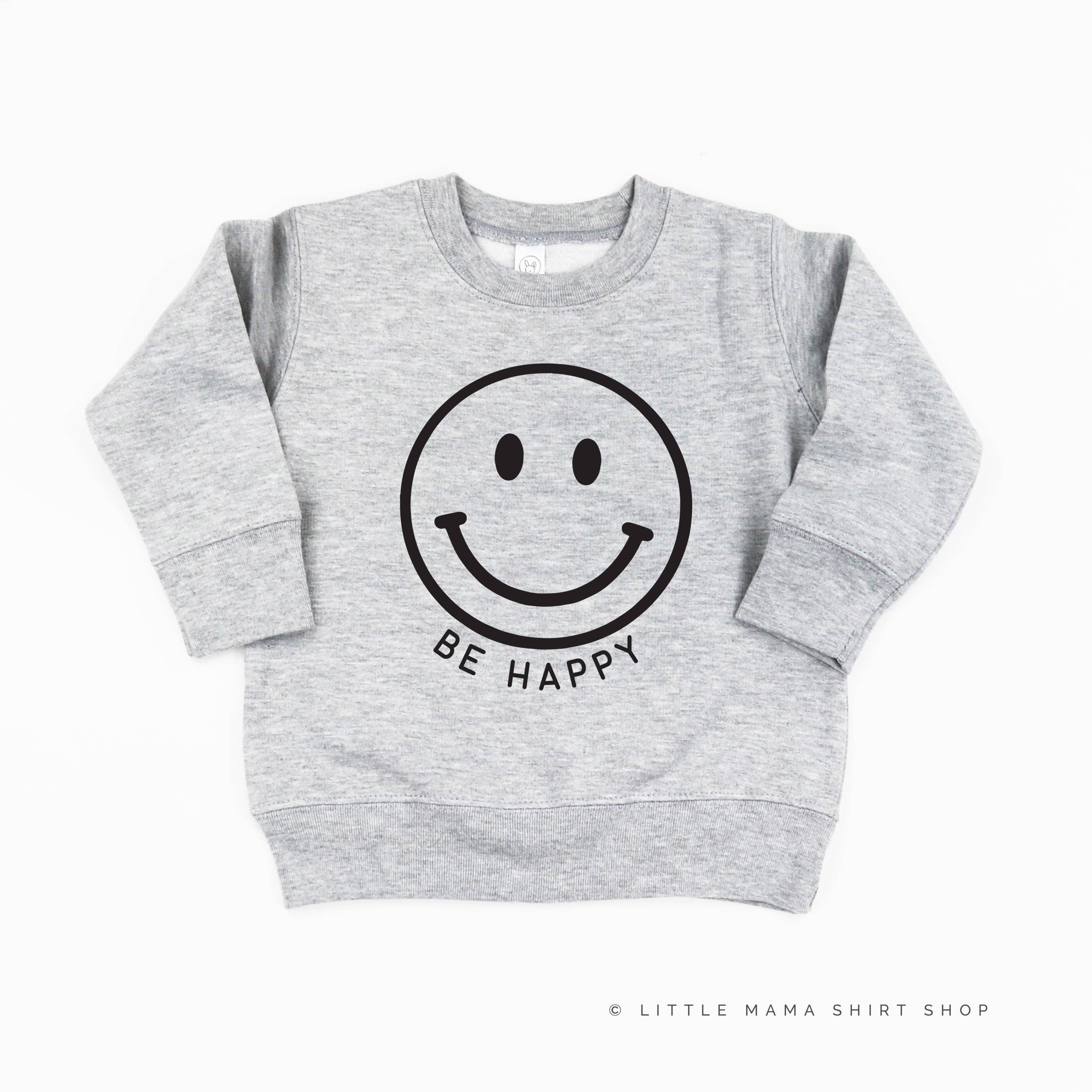Little Mama Shirt Shop - Wholesale Sweatshirt - Kids - BE HAPPY - SMILEY FACE - Child Sweater8
