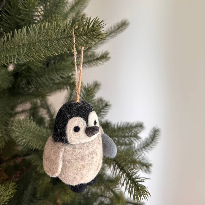 Ganapati - Wholesale Ornament - Felt Penguin Christmas Ornament