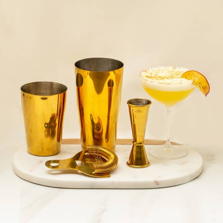 A Bar Above - Wholesale Bar Tool - Craft Cocktail Bar Set, Gold (4 Piece)2