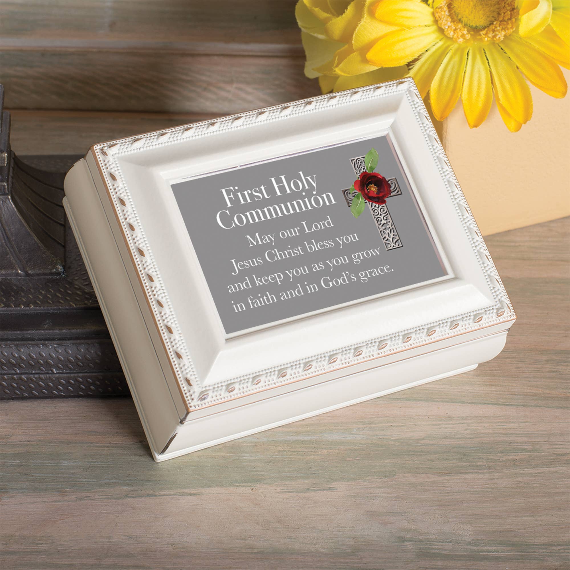 Cottage Garden - Vendita all'ingrosso Scatole decorative - PRIMA COMUNIONE/POSSA NOSTRO SIGNORE (AVORIO)1