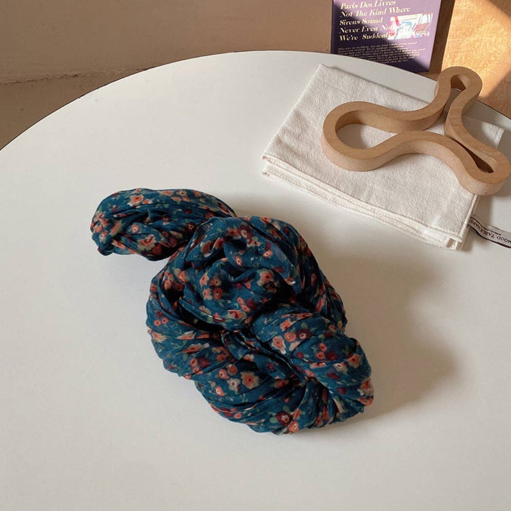 Funkyrel® Atzbranding Limited - Venta al por mayor Bufanda - Mujer - Bufanda ligera con patrón floral vintage y detalles fruncidos4