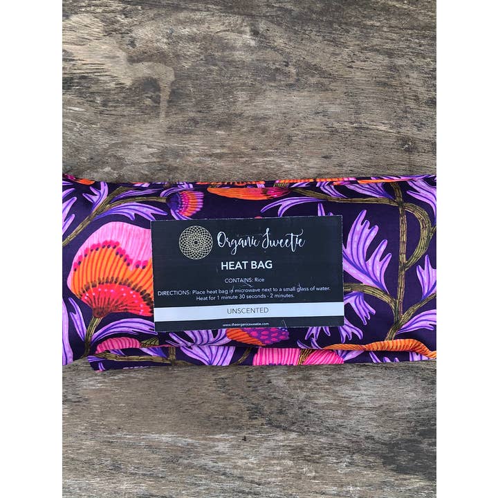 The Organic Sweetie - Wholesale Heating pad - Purple Poppie- Heat Pack Large1