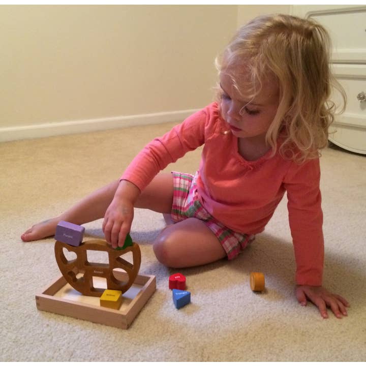 BeginAgain - Wholesale Wood Toy - Kids - Balance Boat Shapes and Colors