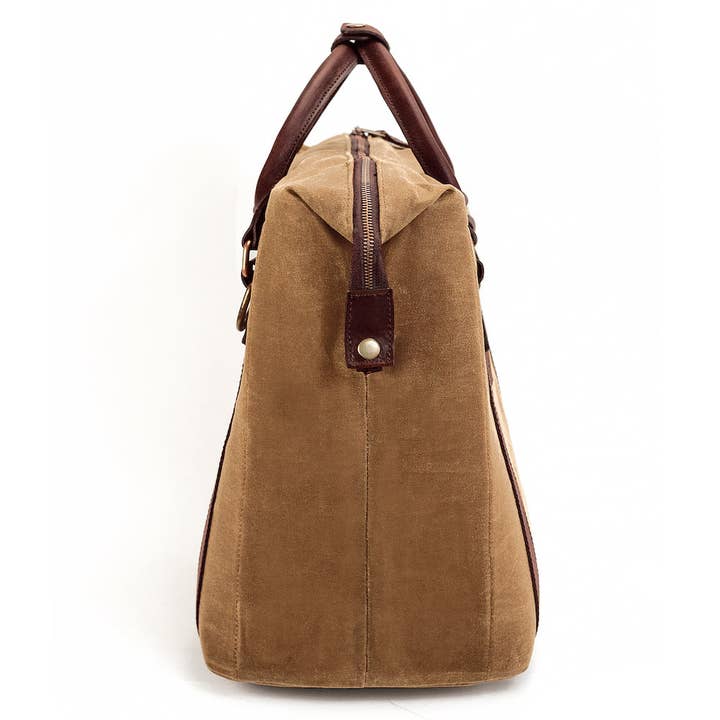 Mission Mercantile Leather Goods - Wholesale Cooler/Cooler Bag - White Wing Waxed Canvas Large Cooler