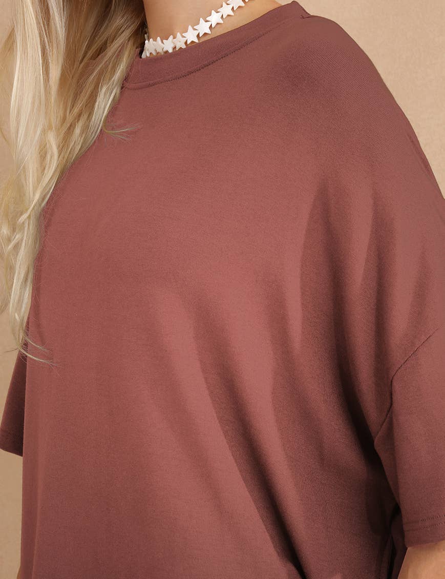 Sweetkama - Wholesale Lounge Set - Women's - Ladies Loose Top and Shorts 2PCS Casual Tee Set SKST2312911