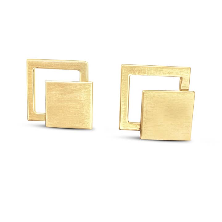 Double Vision Stud Earrings for wholesale by Uluuh Jewelry