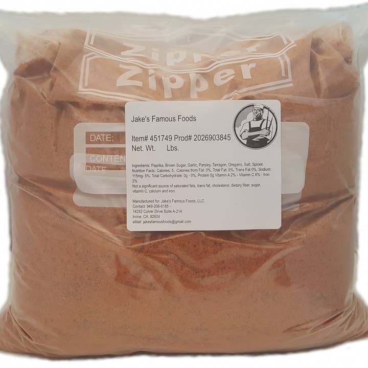 Jake's Famous California Chicken Rub - Bulk 10 Lb for wholesale by Jake's Famous Foods, LLC
