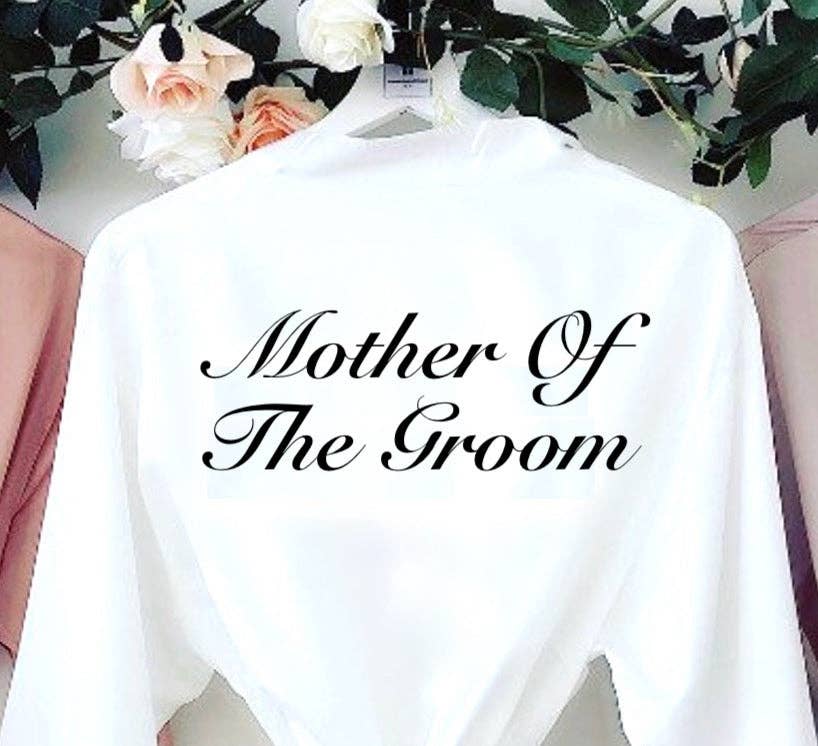 Lulabay - Vente Peignoir – femme - Peignoir de mariée personnalisé Lulabay pour femme en satin à fente latérale8