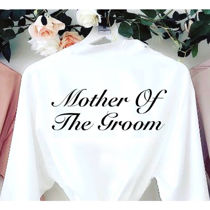 Lulabay - Vente Peignoir – femme - Peignoir de mariée personnalisé Lulabay pour femme en satin à fente latérale8