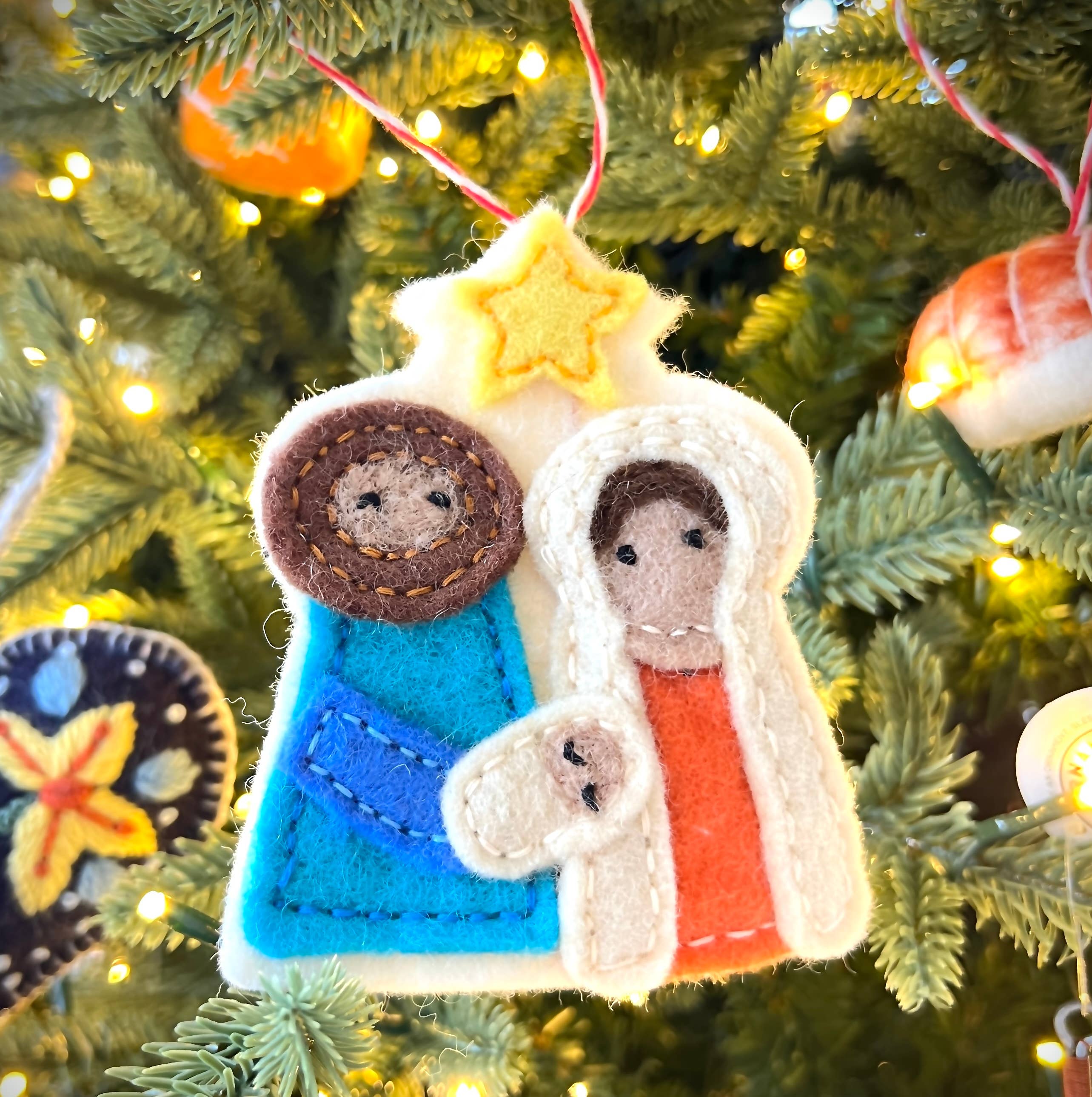 Ornaments 4 Orphans – wholesale Ornament – Nativity Felt Wool Christmas Ornament3