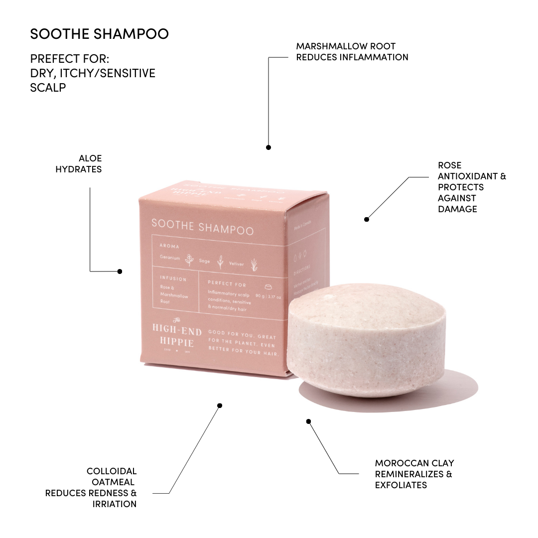 The High-End Hippie – Engroshandel Fast shampoo – Soothe Shampoo Bar - Kløende, Sensitiv Hovedbund, Normalt/Tørt Hår2