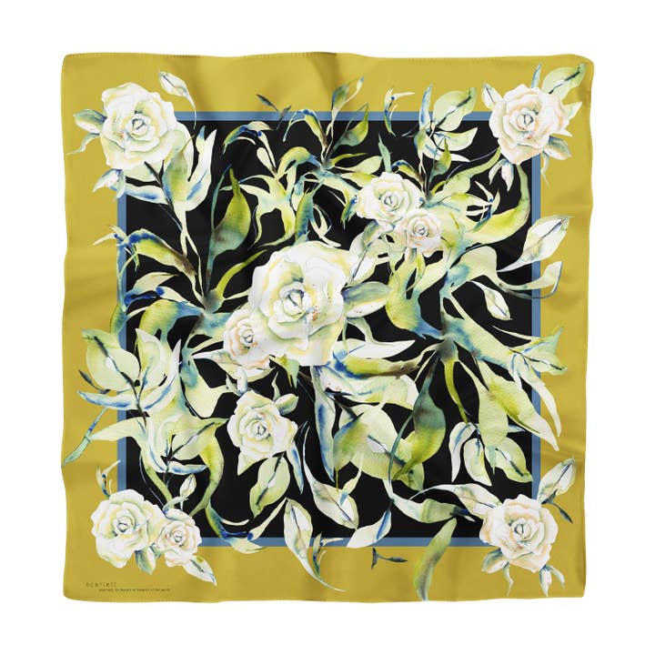 Seidentuch Vintage Roses für den Großhandel von Scarlett